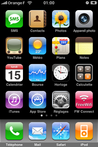 FreeWifi Connect sur iPhone